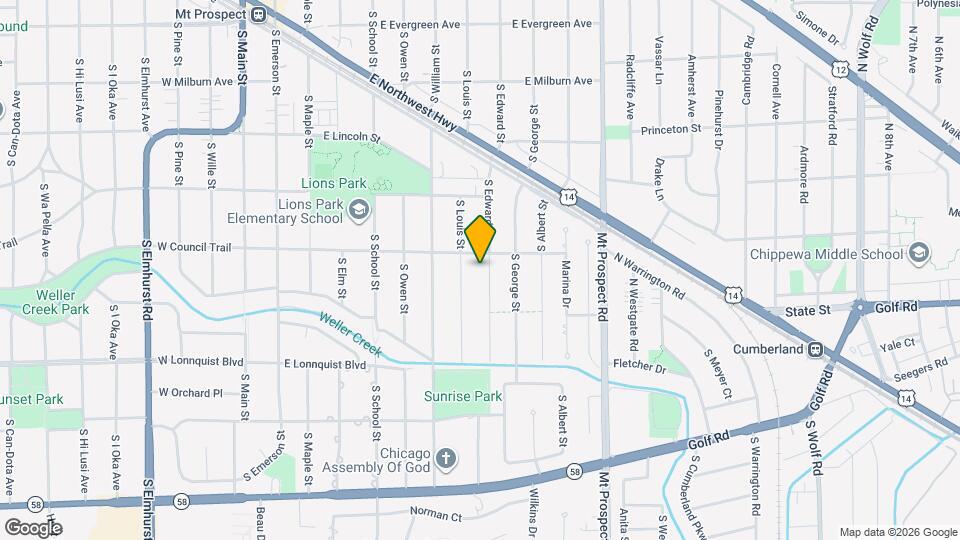 604 S Edward St Map and Location Details