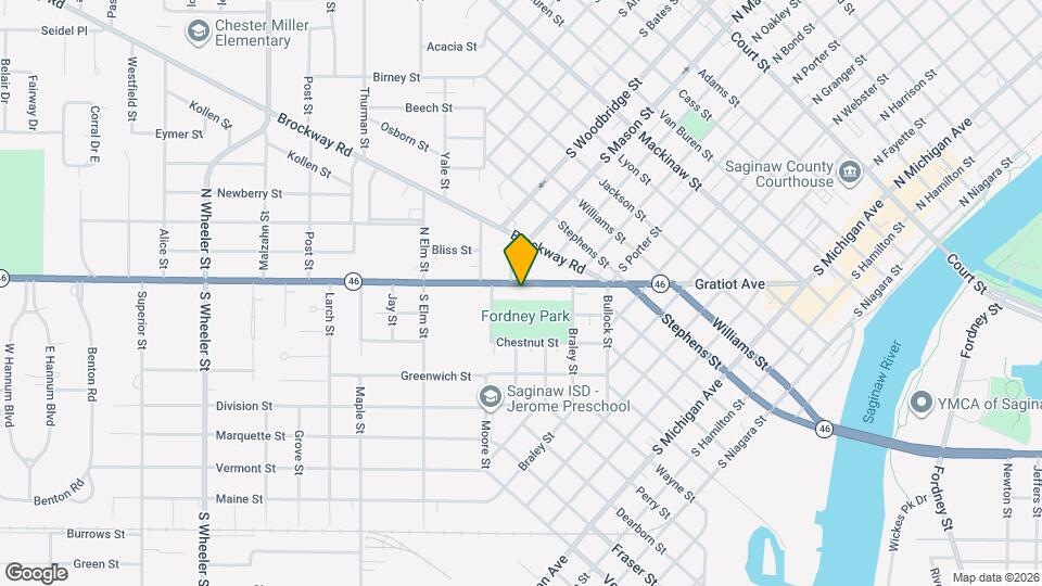 1221 Gratiot Ave Map and Location Details