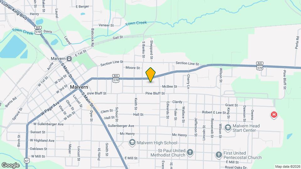 802 McBee St Map and Location Details