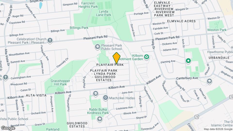 1842 Playfair Dr Map and Location Details