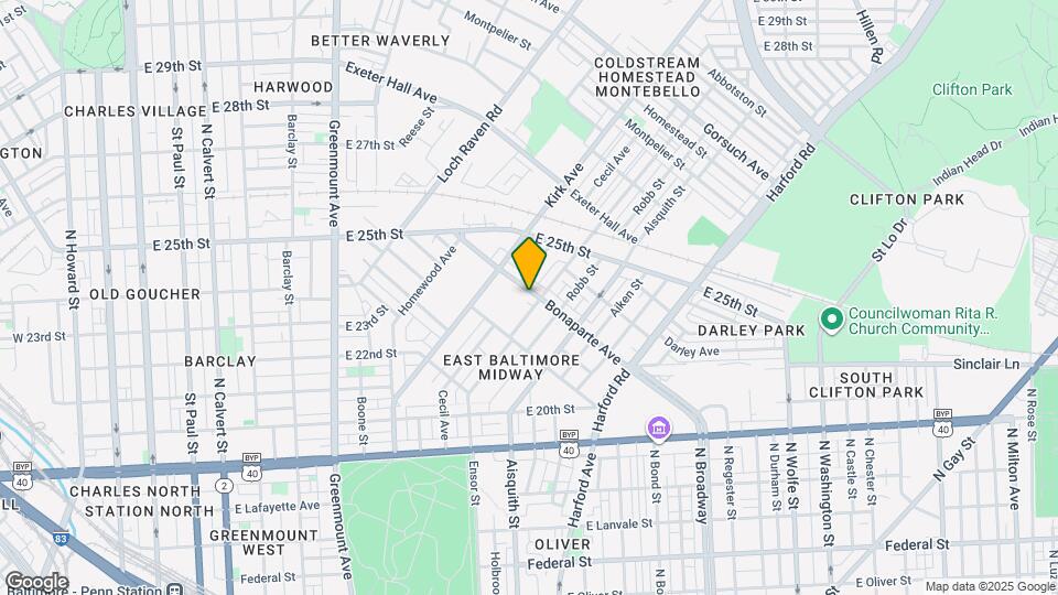 921 Bonaparte Ave Mapa y Detalles de la Ubicación