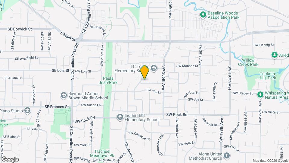 20849 SW Longacre St Map and Location Details