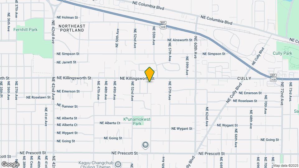 5404 NE 54th Ave, Unit B Map and Location Details