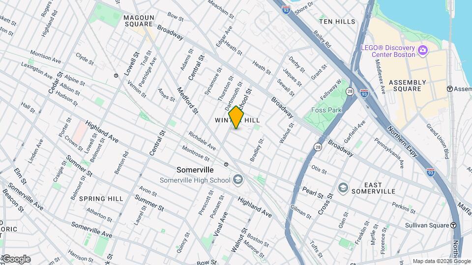 19 Howe St, Unit 1 Map and Location Details