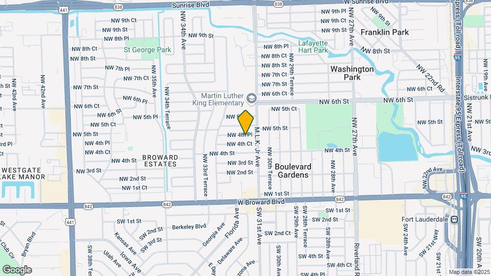 3140 NW 4th Pl Map and Location Details
