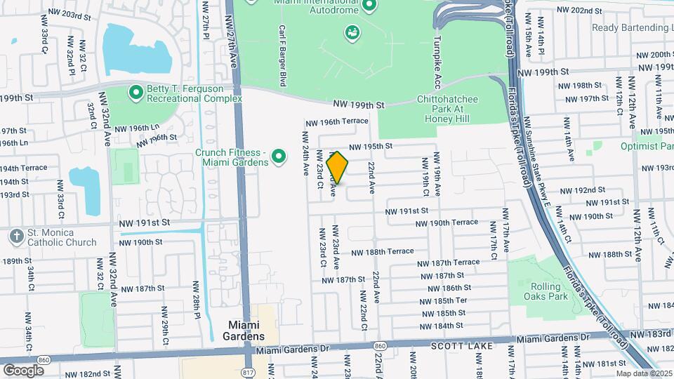19225 NW 23rd Ave Mapa y Detalles de la Ubicación