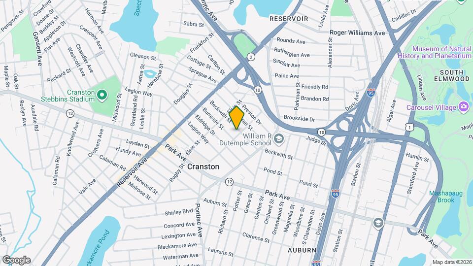 103 Julia St, Unit 103 Julia St Cranston RI 02910 Mapa y Detalles de la Ubicación
