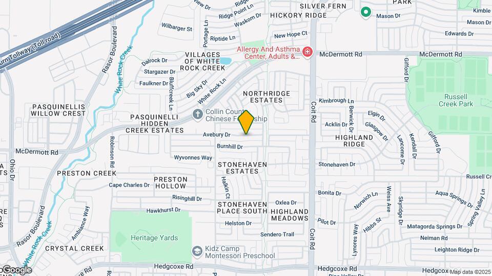4400 Avebury Dr Map and Location Details
