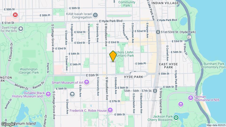 5446 S Kimbark Ave Map and Location Details