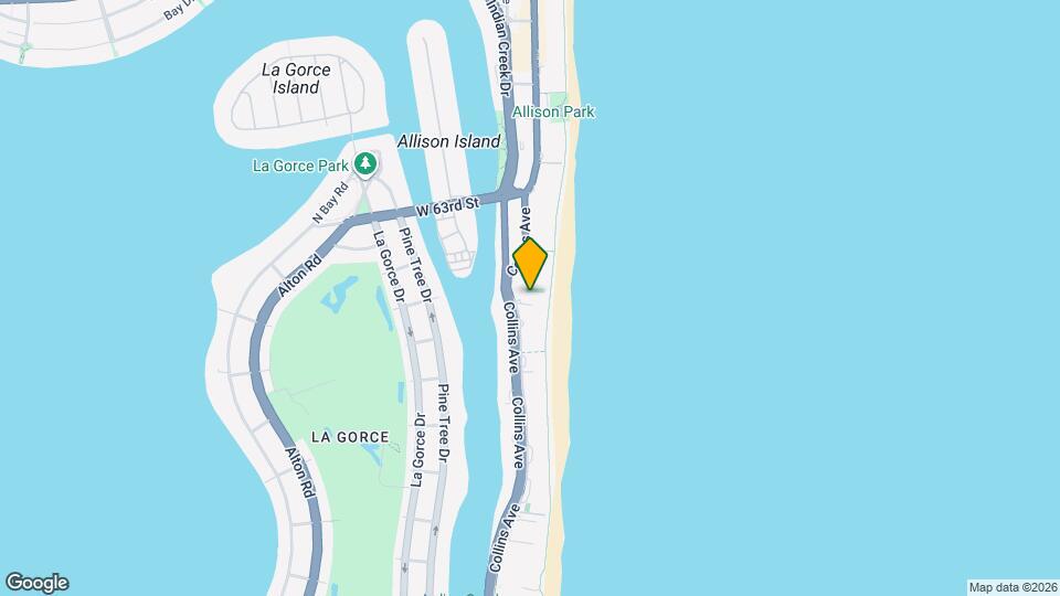 5875 Collins Ave Map and Location Details