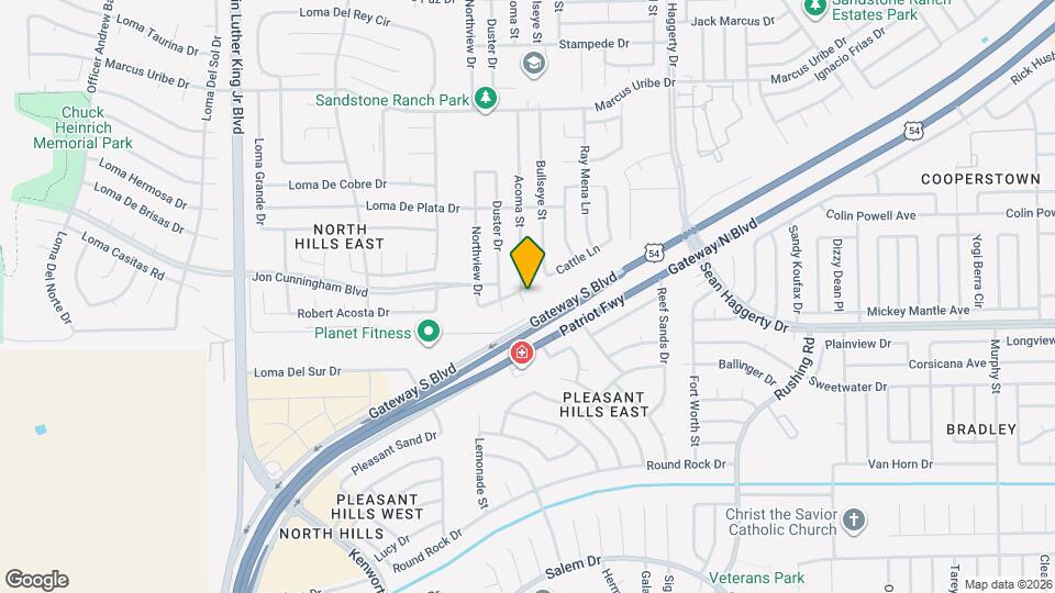 10840 Acoma St Map and Location Details