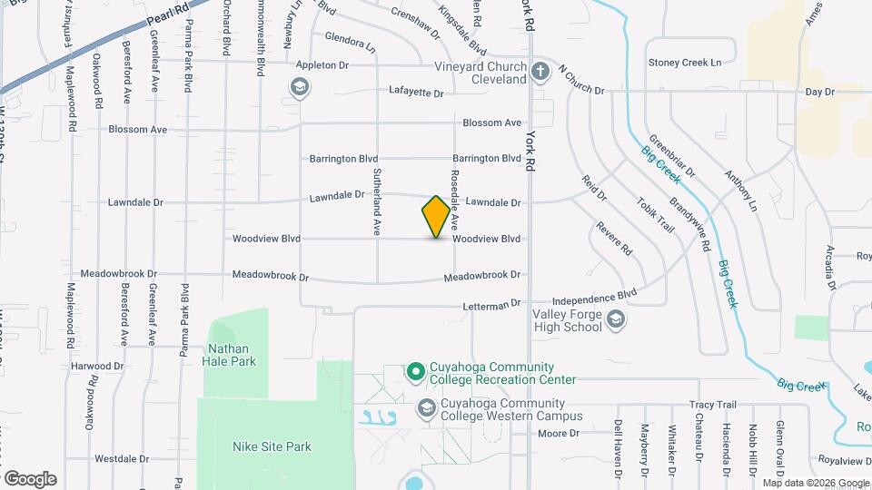 11017 Woodview Blvd Map and Location Details