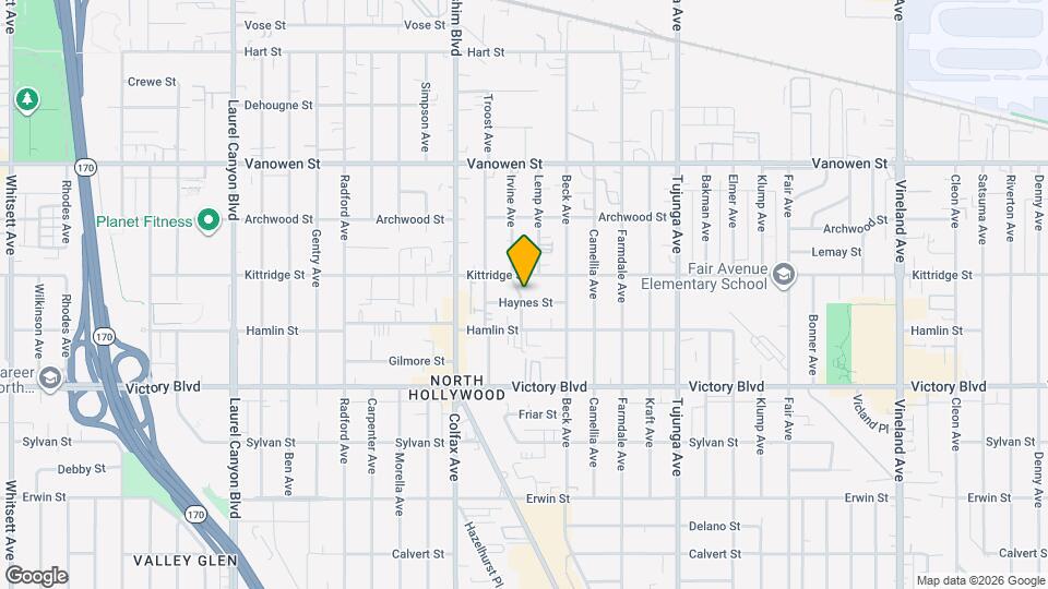 11613 Haynes St Map and Location Details