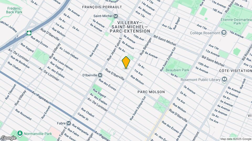 6969-6975 Molson Rue Map and Location Details