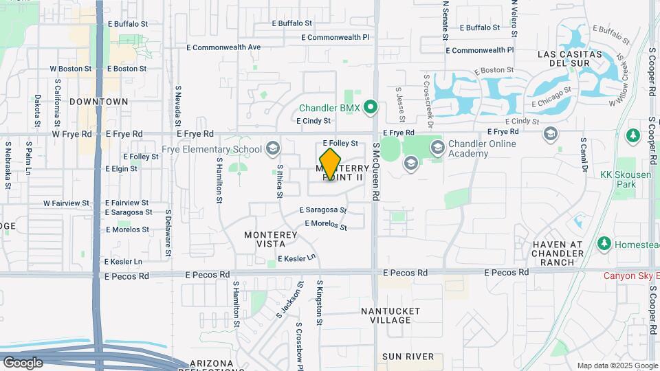 871 E Whitten St Map and Location Details