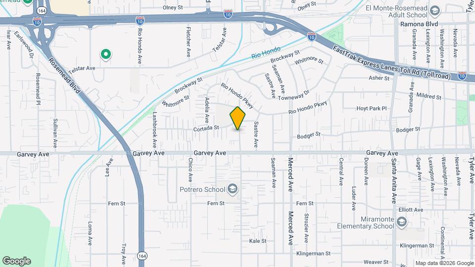3045 Potrero Ave, Unit Apt C Mapa y Detalles de la Ubicación