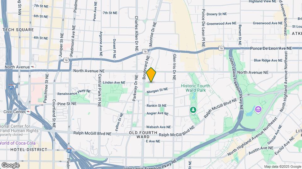 497 NE Boulevard Pl Map and Location Details