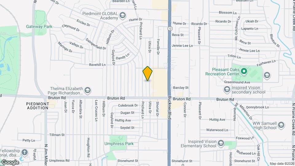 2149 Utica Dr Map and Location Details