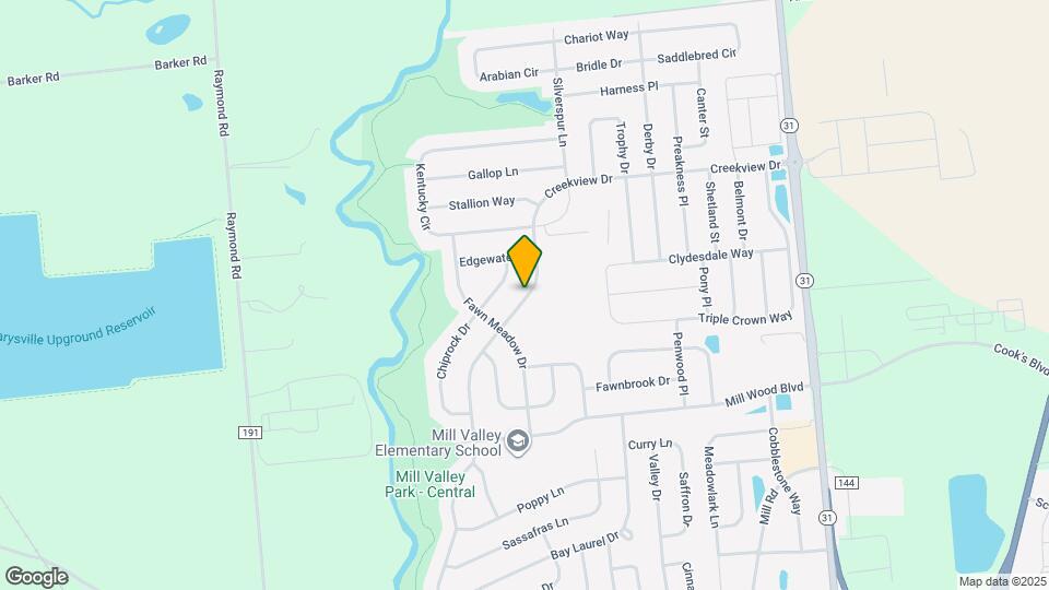 1961 Creekview Dr Mapa y Detalles de la Ubicación