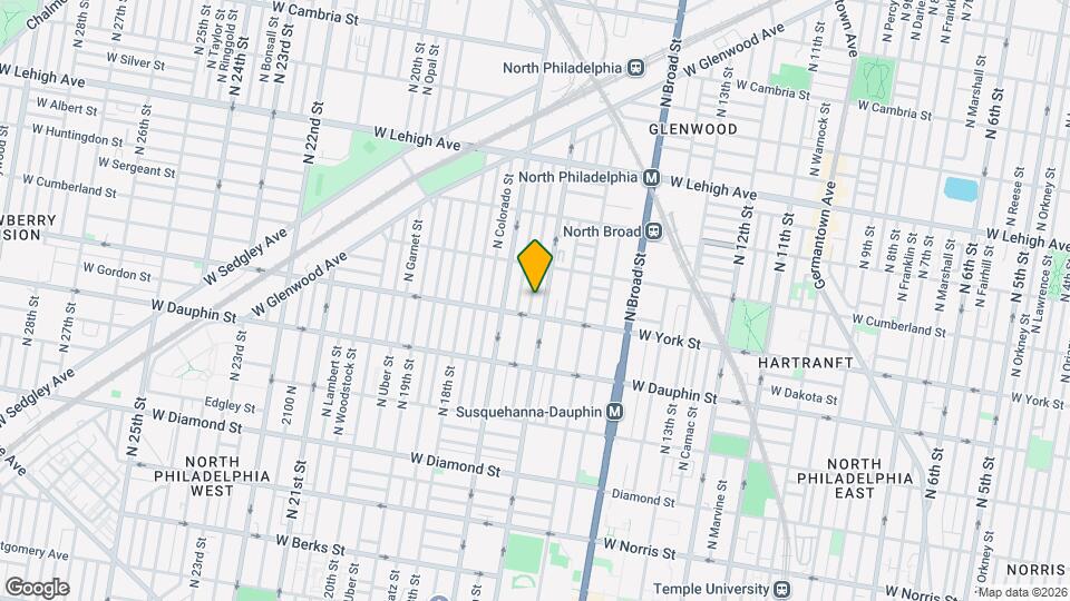 2413 N Bancroft St Mapa y Detalles de la Ubicación