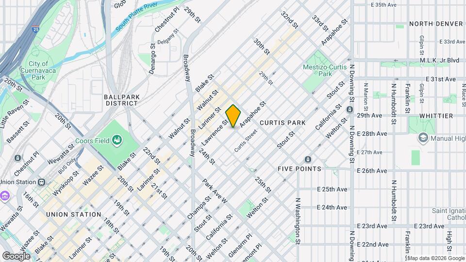 2599 Arapahoe St Map and Location Details