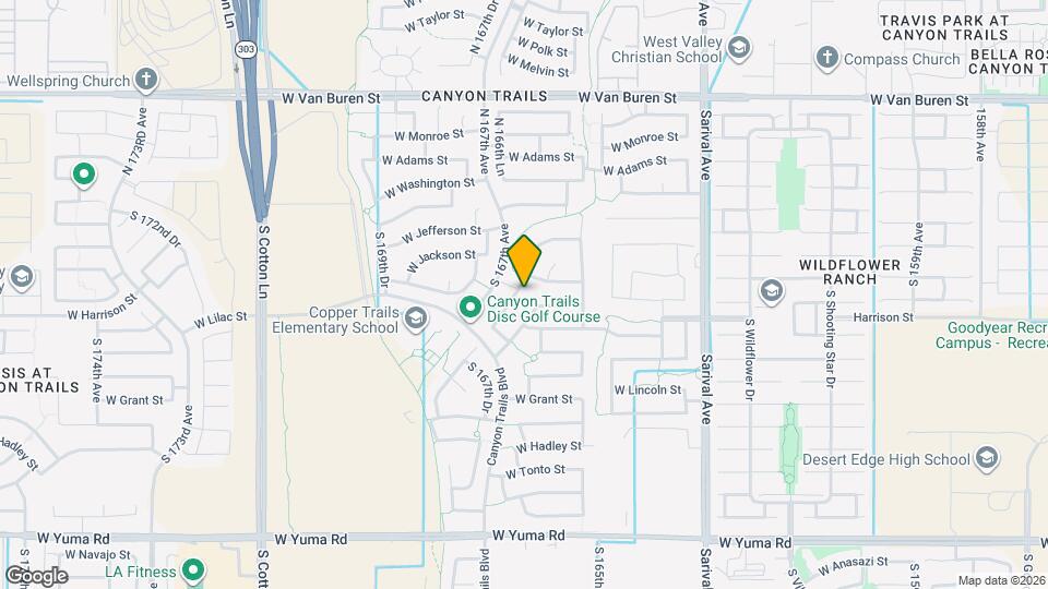 345 S 166th Dr Map and Location Details