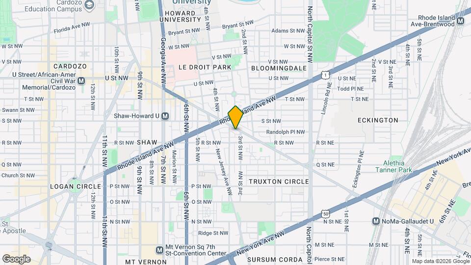 306 Florida Ave NW Map and Location Details