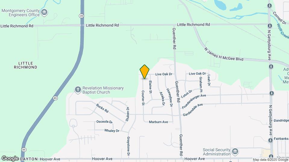 1596 Courter St Map and Location Details