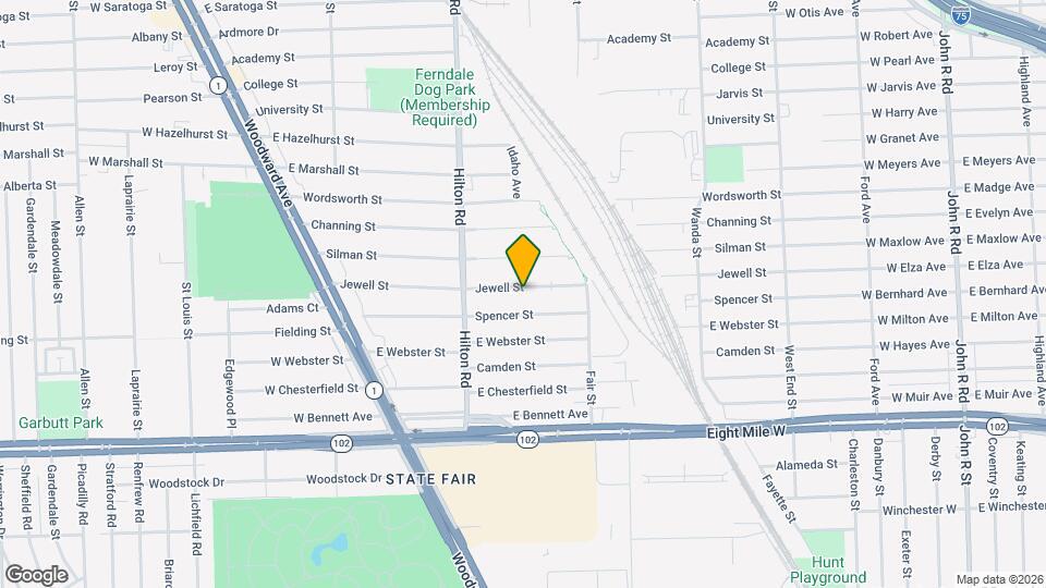 630 Jewell St Map and Location Details