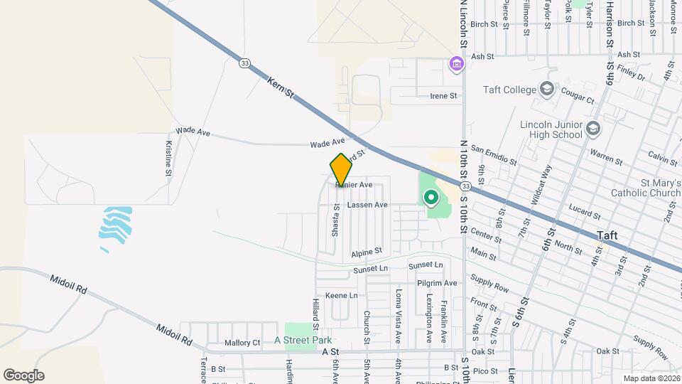 506 Shasta St Map and Location Details