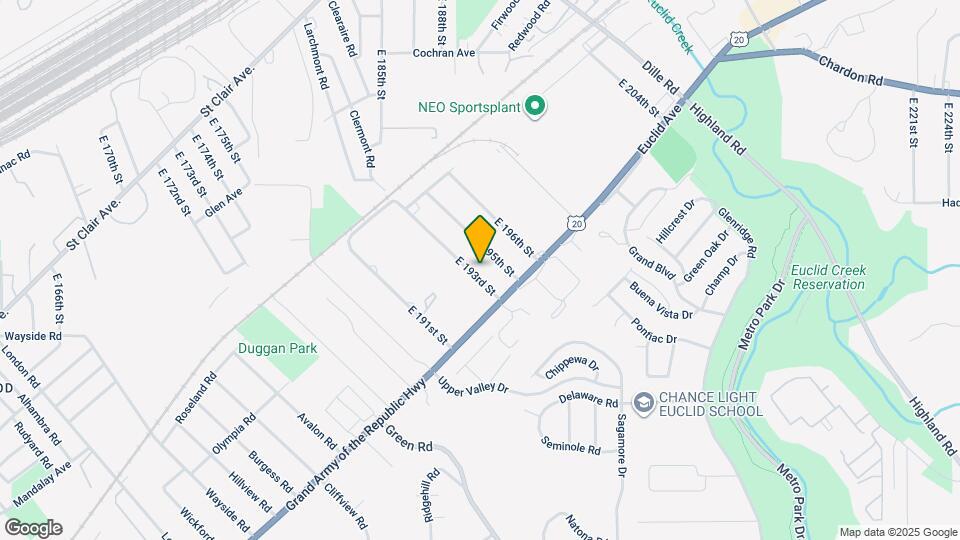 1555 E 193rd St Map and Location Details