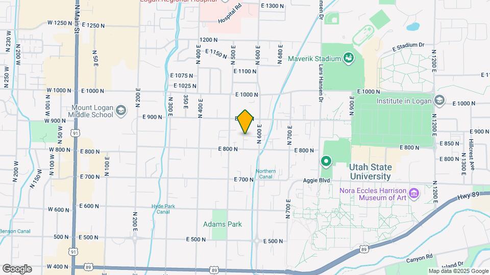 553 E 820 N Map and Location Details