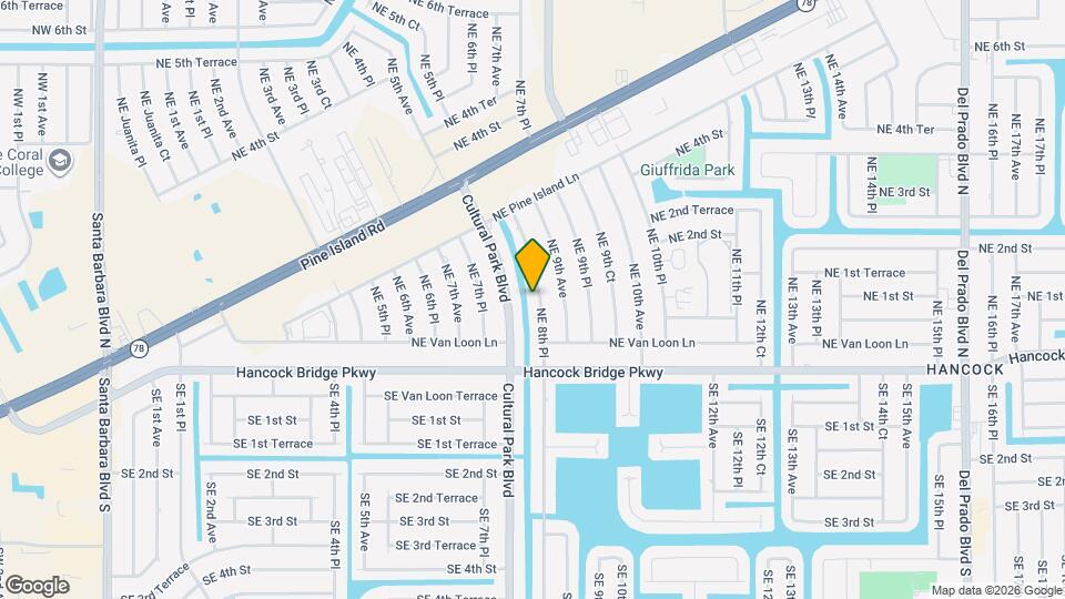 102 NE 8th Pl Map and Location Details