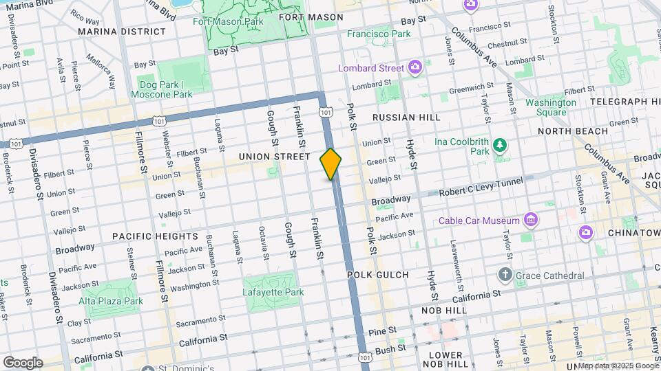 1600 Vallejo St Map and Location Details