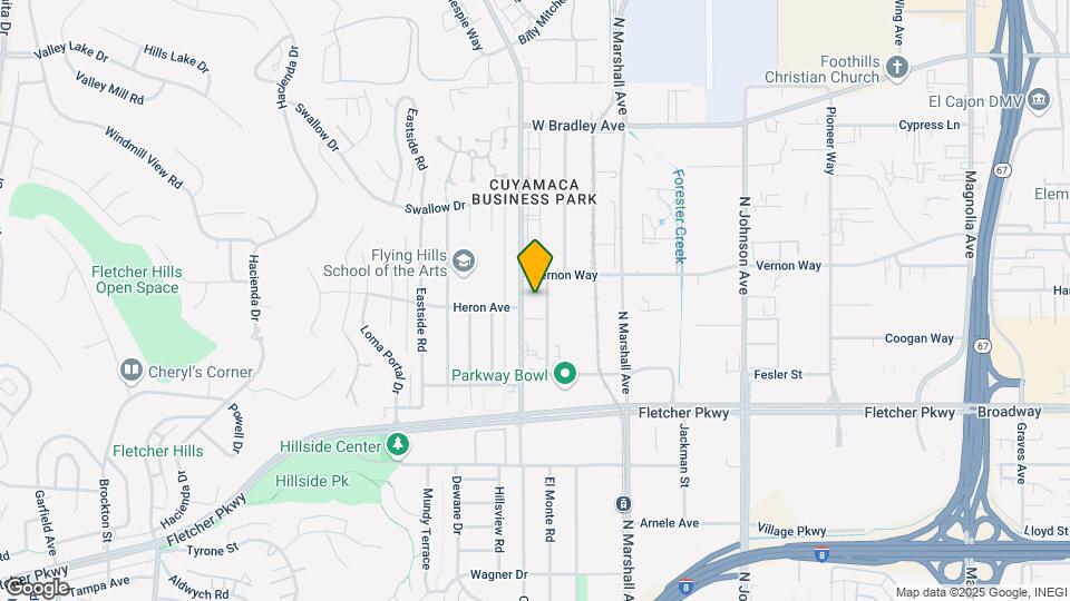 1179 Cuyamaca St Mapa y Detalles de la Ubicación