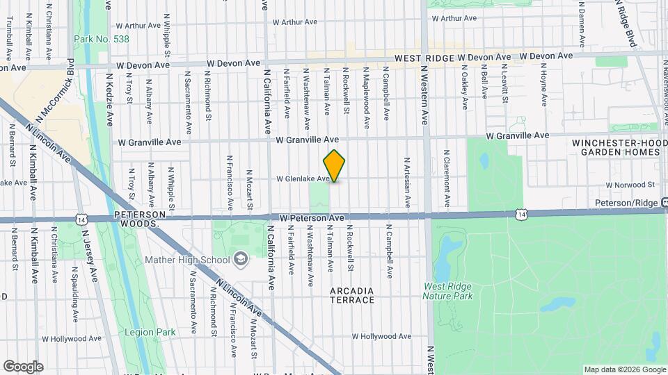 6049 N Talman Ave Map and Location Details