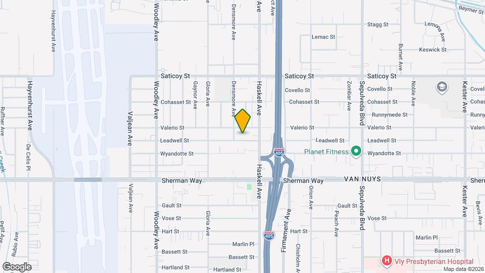 15745 Leadwell St Mapa y Detalles de la Ubicación