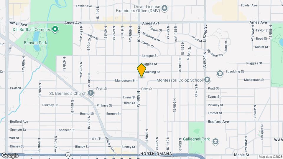 3721 N 60th St Map and Location Details