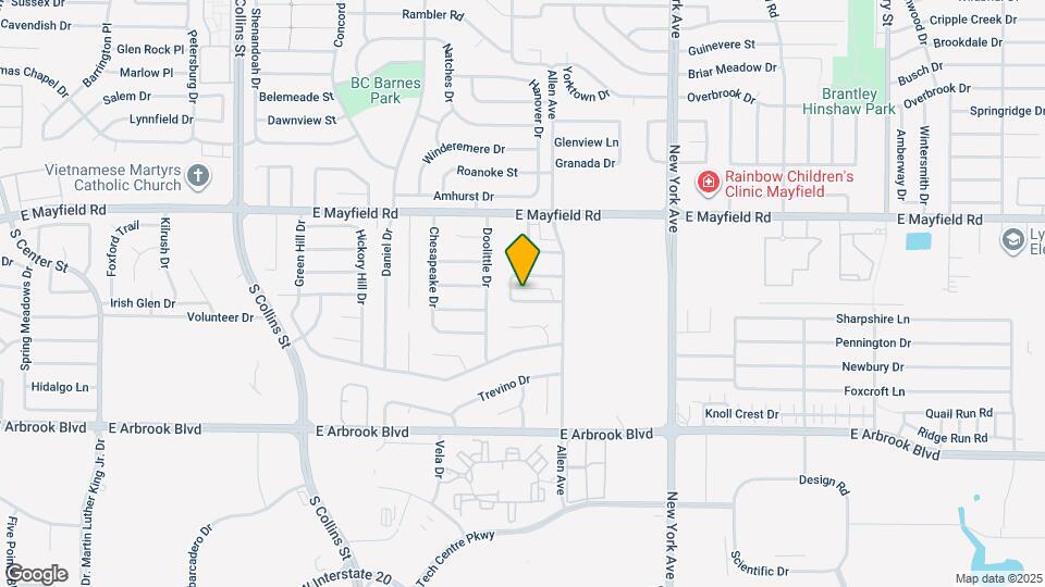 1511 Creek Bank Ln Map and Location Details