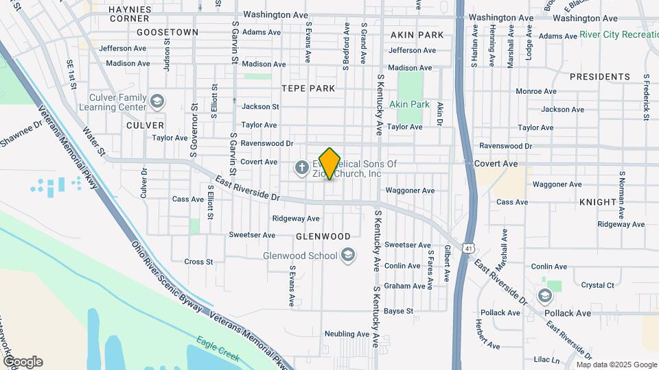 1628 Shadewood Ave Map and Location Details