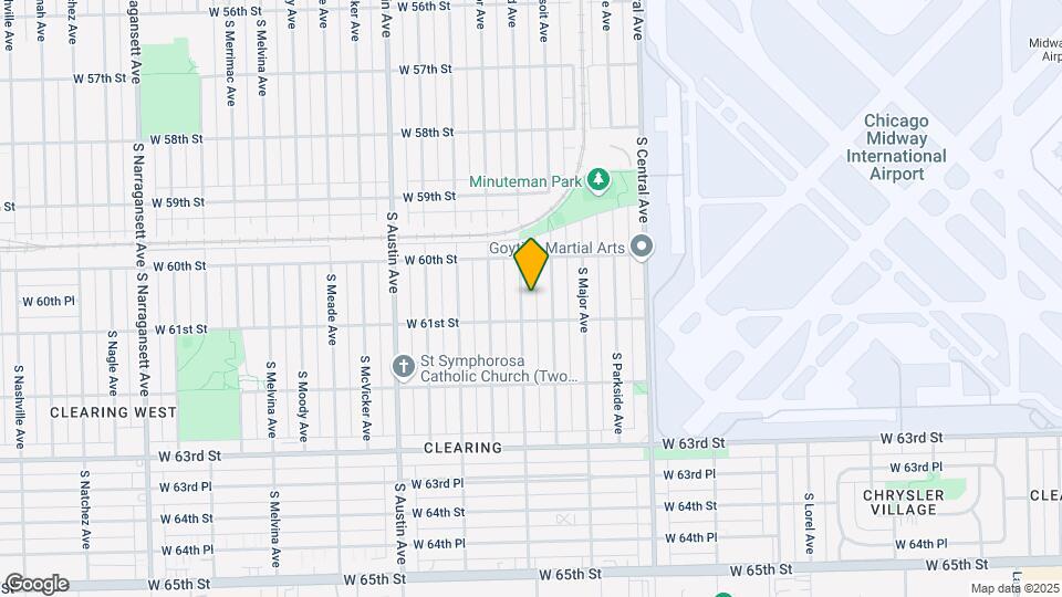 6037 S Menard Ave Map and Location Details