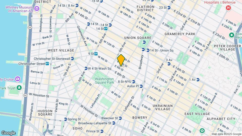 23 E 9th St Map and Location Details