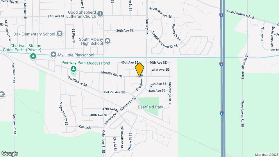 4204 Evergreen St SE Map and Location Details