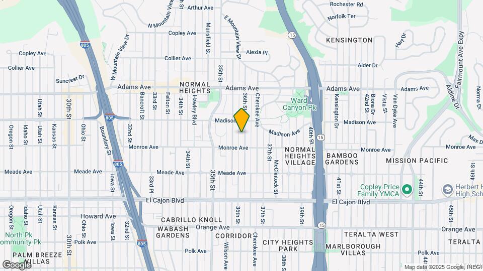 4540 36th St Map and Location Details