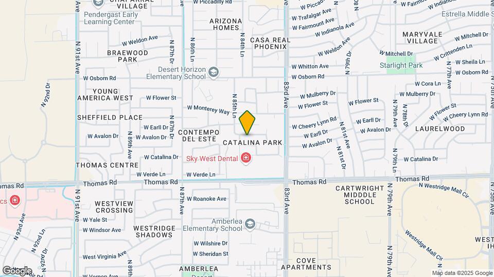 8429 W Avalon Dr Map and Location Details