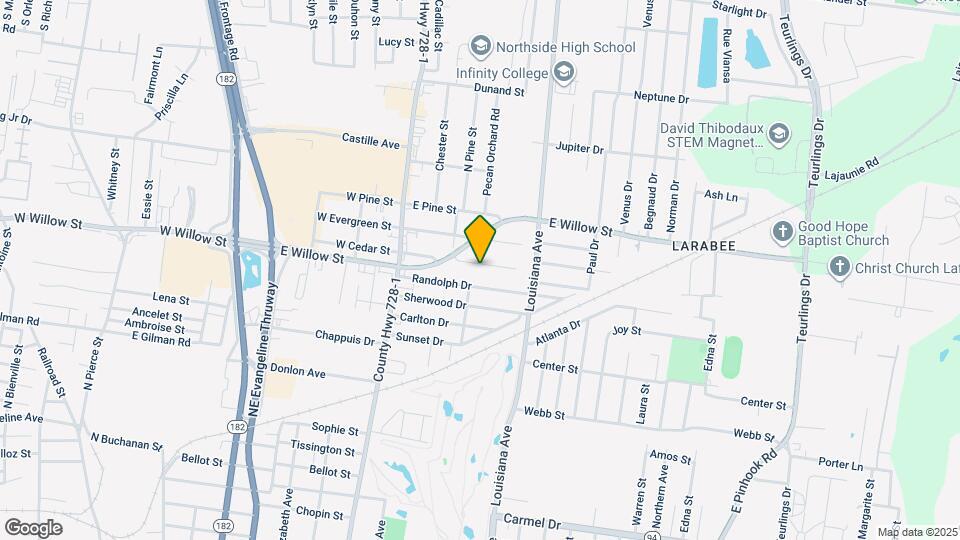 416 E Cedar St Map and Location Details