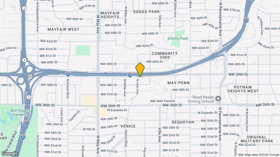 2528 W I 44 Service Rd Map and Location Details