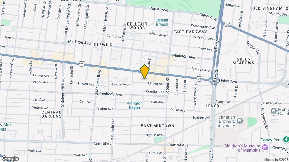 2036 Linden Ave Map and Location Details
