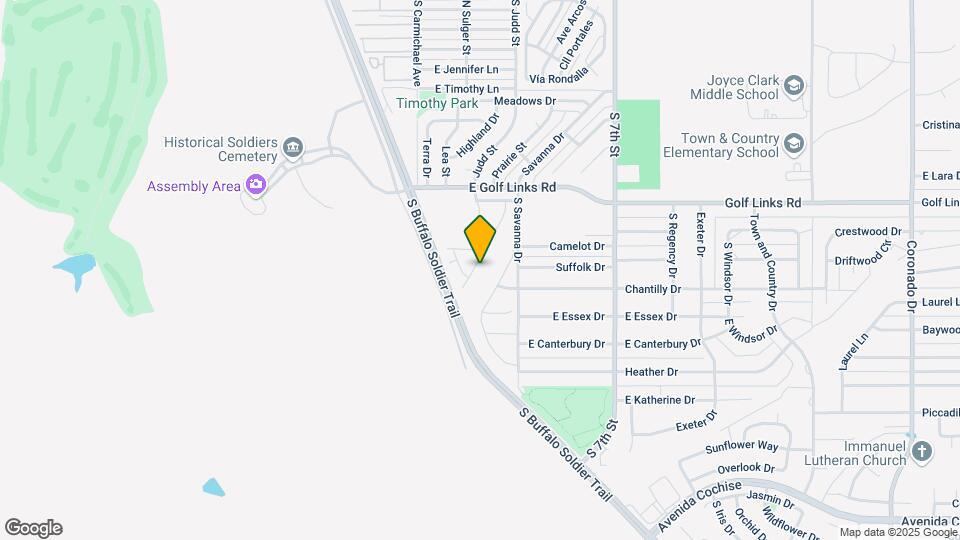 1621 Braddock Dr Map and Location Details
