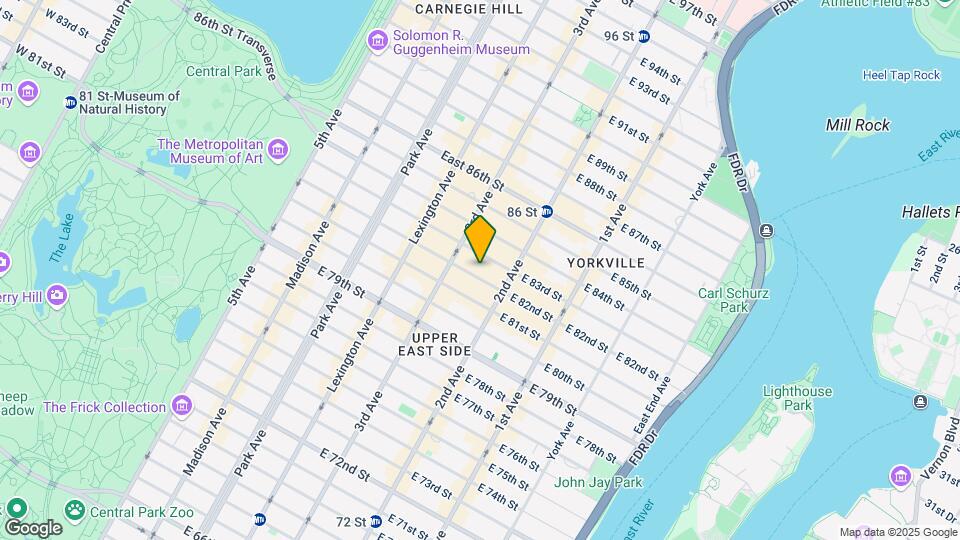 223 E 82nd St Mapa y Detalles de la Ubicación